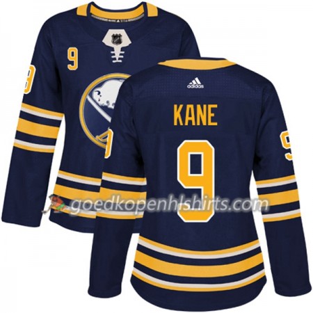 Buffalo Sabres Evander Kane 9 Adidas 2017-2018 Navy Blauw Authentic Shirt - Dames